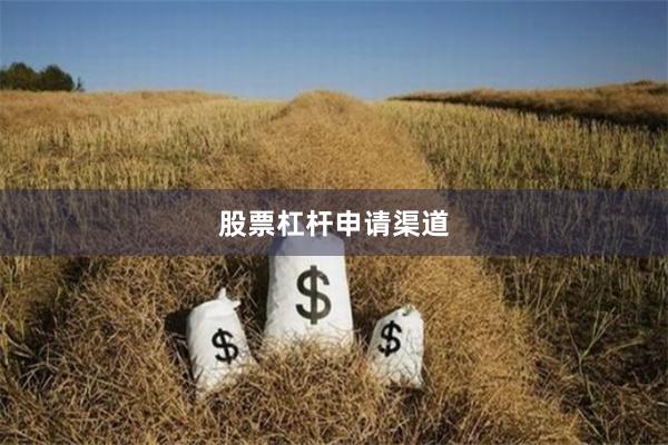 股票杠杆申请渠道